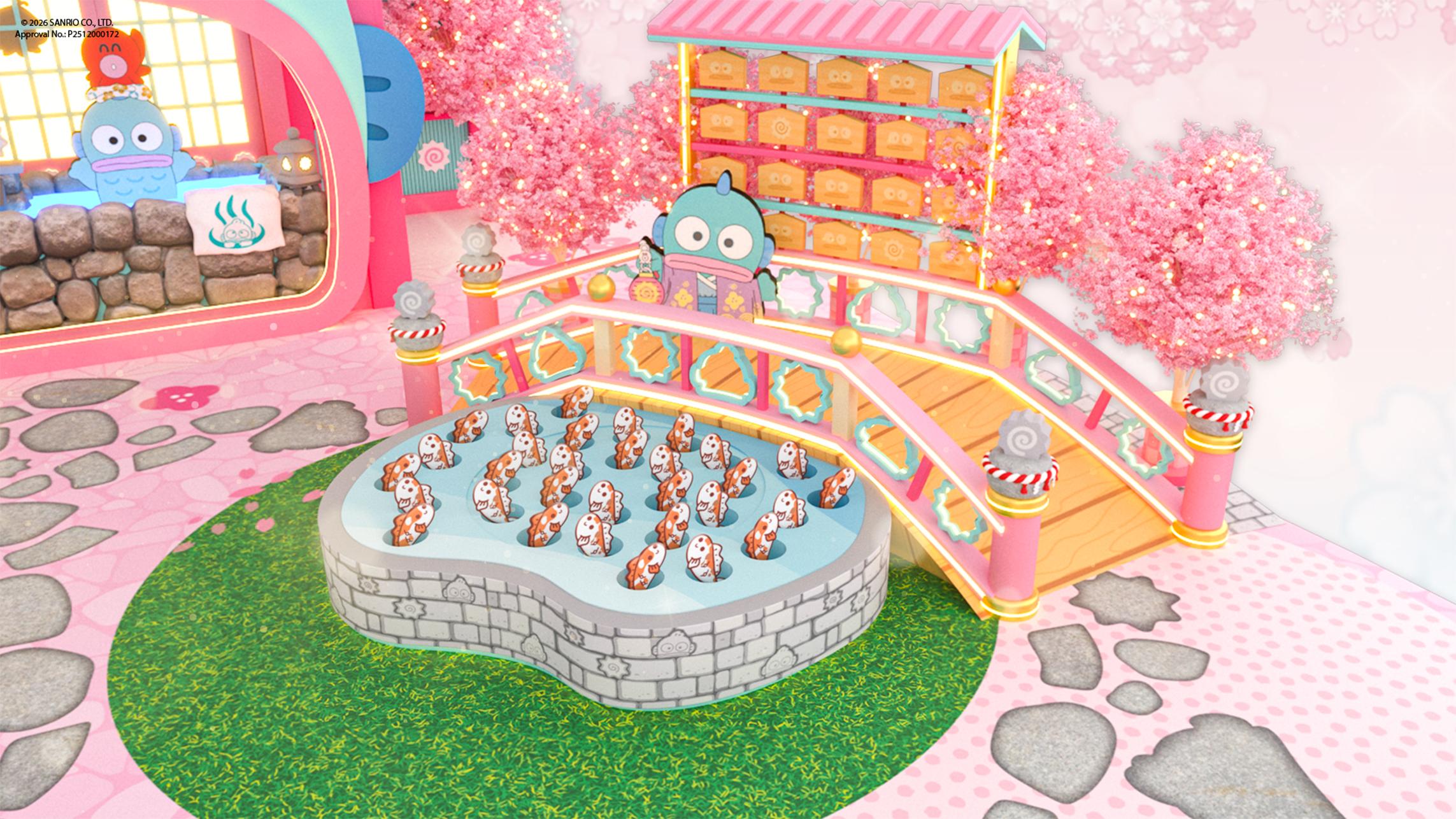 打卡位及互動玩樂區：「HANGYODON『魚』意吉祥橋」及「開運轉轉釣魚」玩樂區