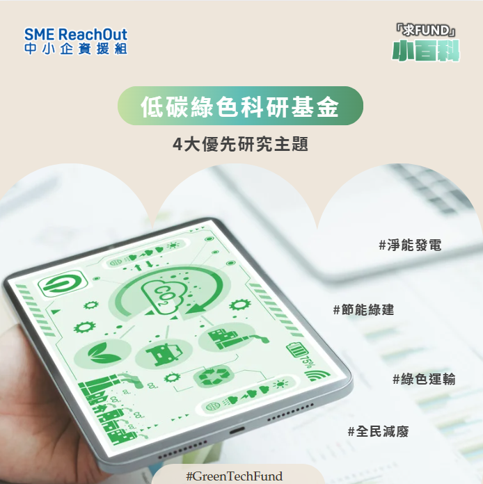 GTF 低碳綠色科研基金：4大優先研究主題