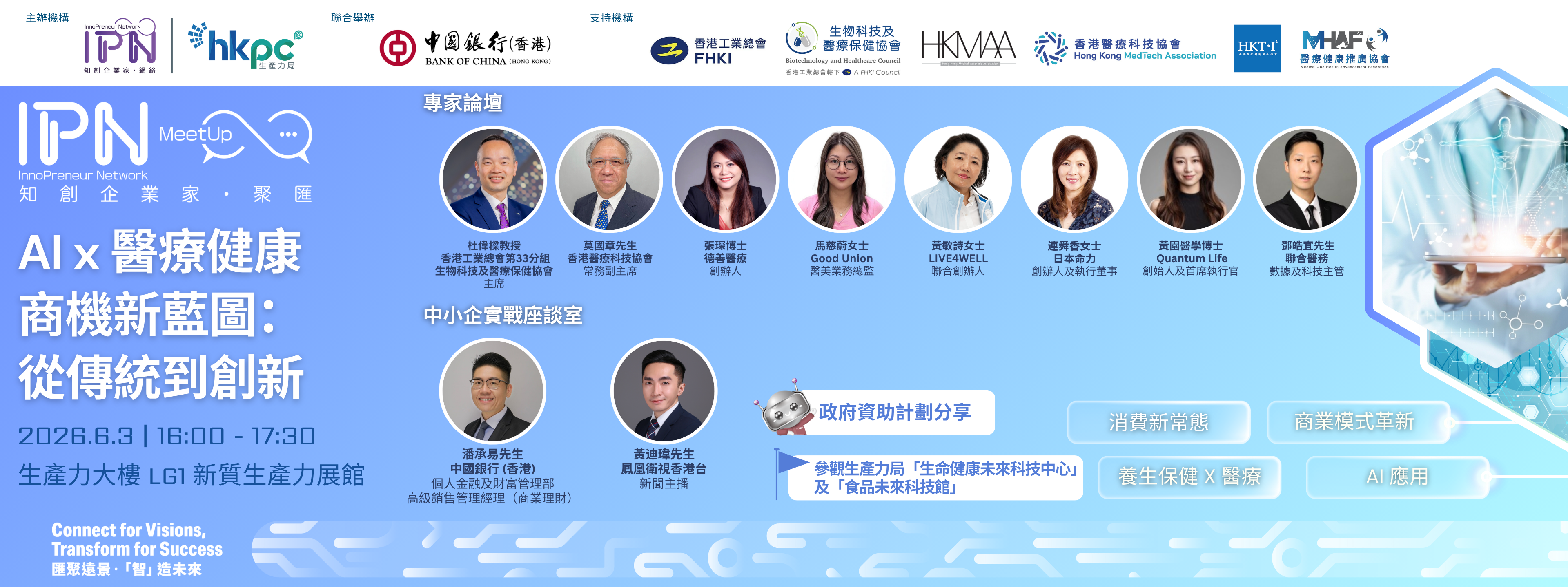 「知創企業家．聚匯」AI x 醫療健康商機新藍圖：從傳統到創新